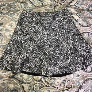 ZARA black and white mini skirt